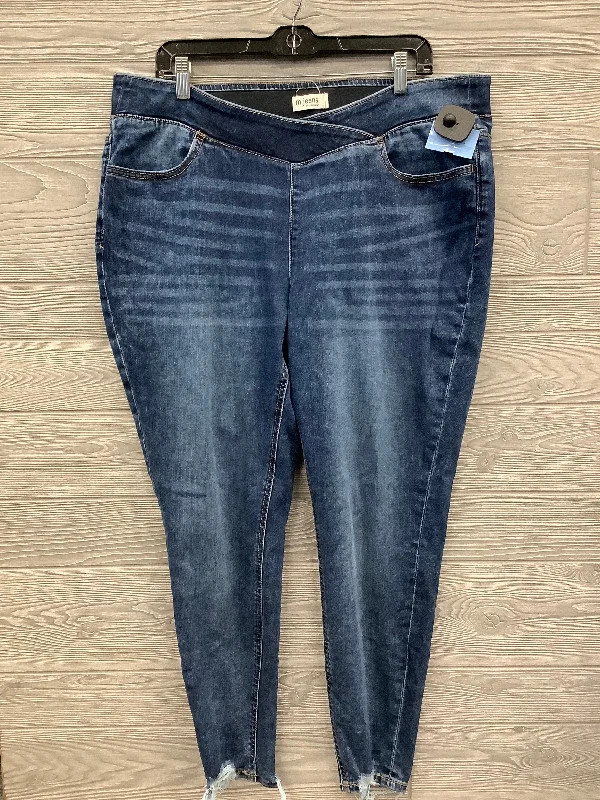 Jeans Skinny By Maurices In Blue Denim, Size: 18