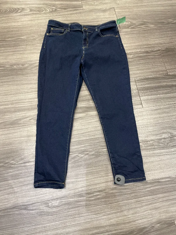 Jeans Skinny By Michael Kors In Blue, Size: 14