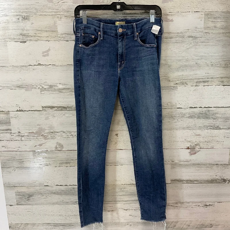 Jeans Skinny By Mother In Blue Denim, Size: 4