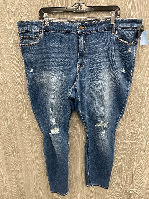 Jeans Skinny By Old Navy In Blue Denim, Size: 22