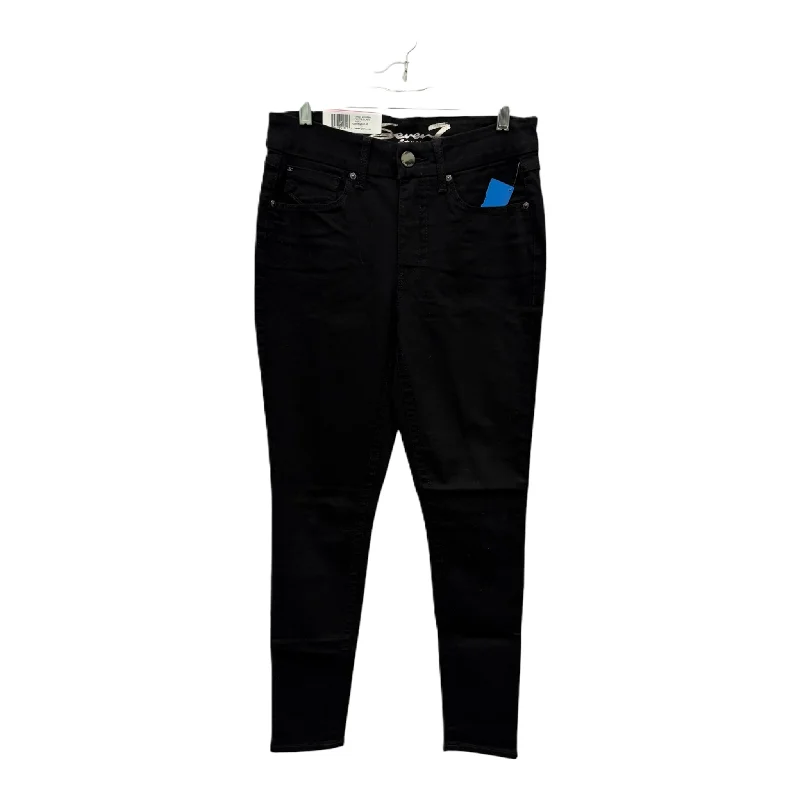 Jeans Skinny By Seven 7 In Black, Size: 6