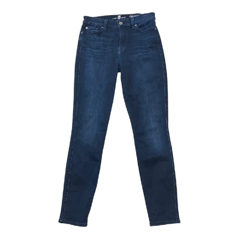 Jeans Skinny By Seven 7 In Blue Denim, Size: 4