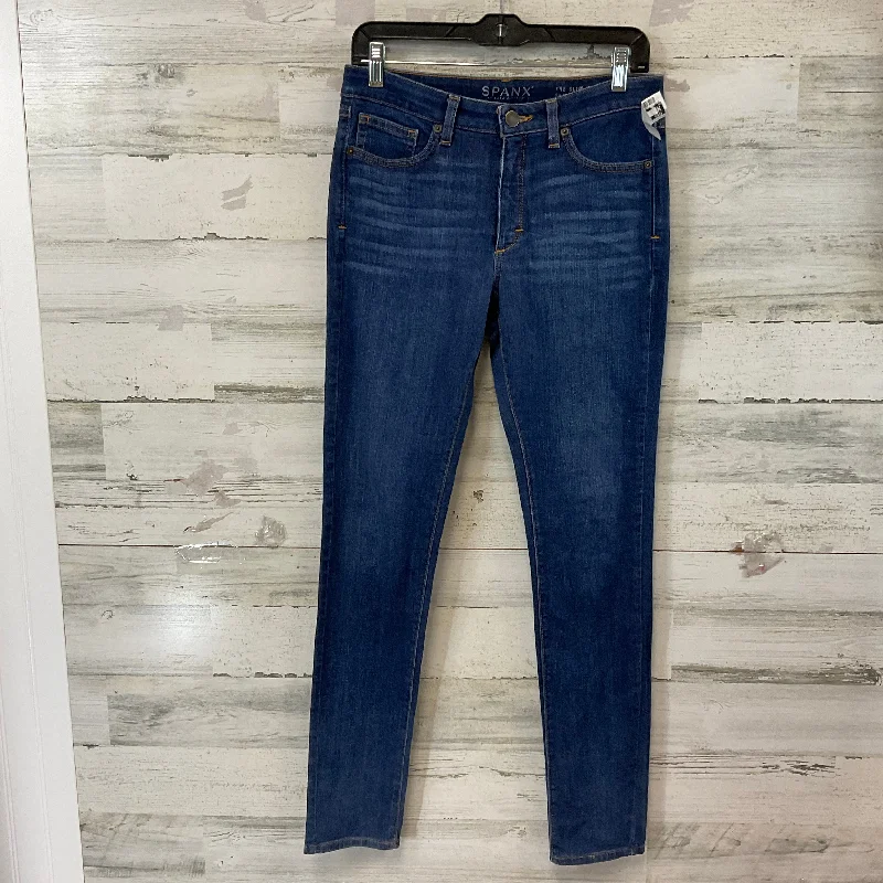 Jeans Skinny By Spanx In Blue Denim, Size: 6