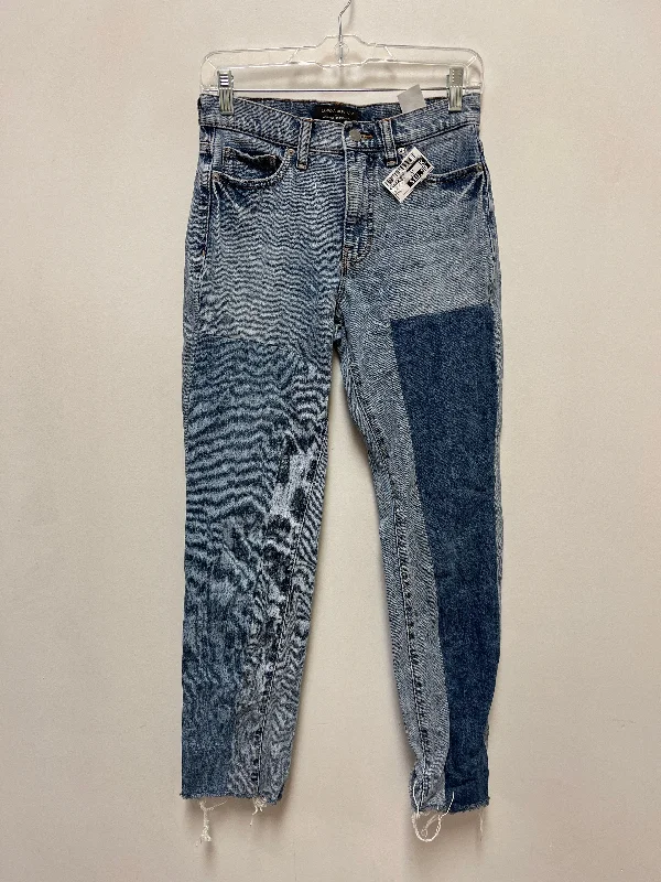 Jeans Straight By Banana Republic In Blue Denim, Size: 0