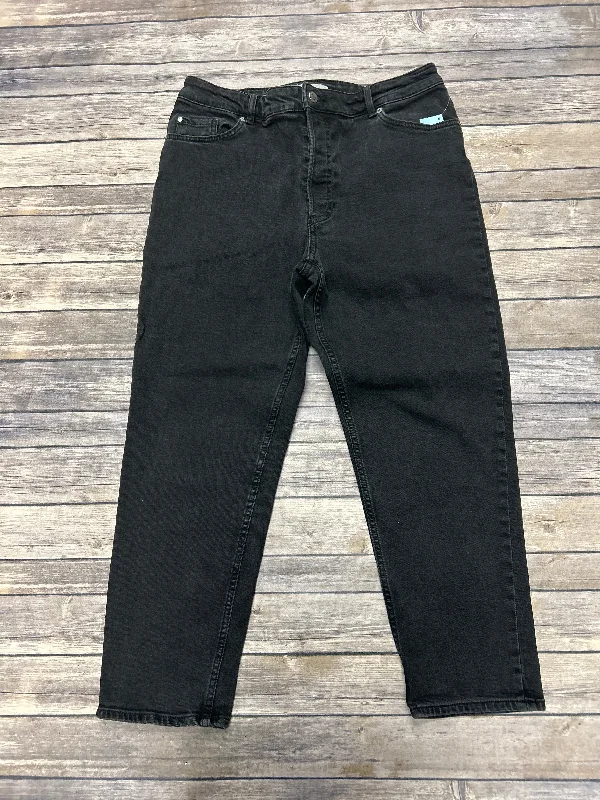 Jeans Straight By H&m In Grey, Size: 12