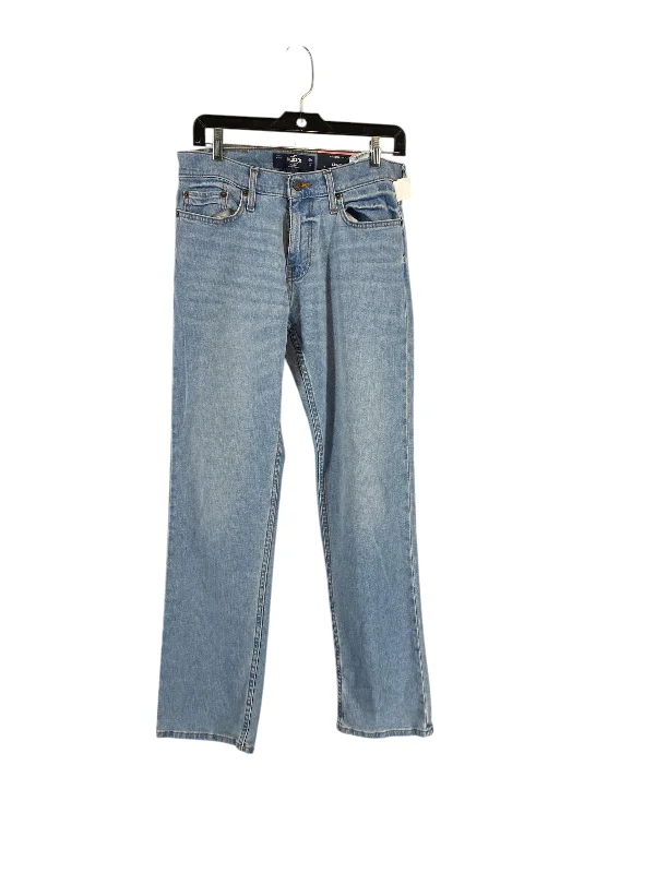 Jeans Straight By Hollister In Blue Denim, Size: 29