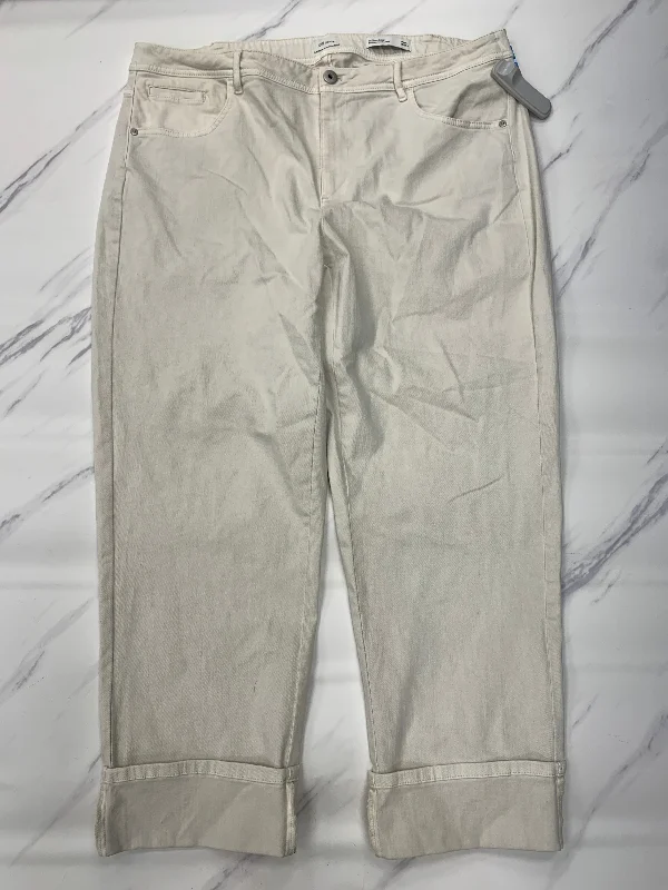 Jeans Straight By J. Jill In Beige, Size: 20