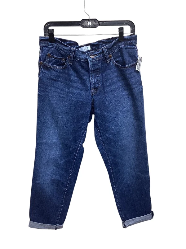 Jeans Straight By Loft In Blue Denim, Size: 6