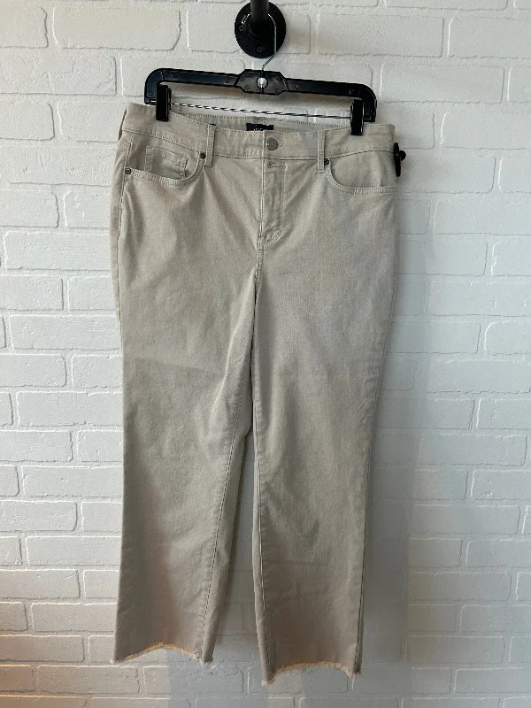 Jeans Straight By Not Your Daughters Jeans In Beige, Size: 12