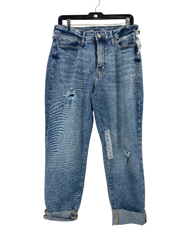 Jeans Straight By Old Navy In Blue Denim, Size: 10