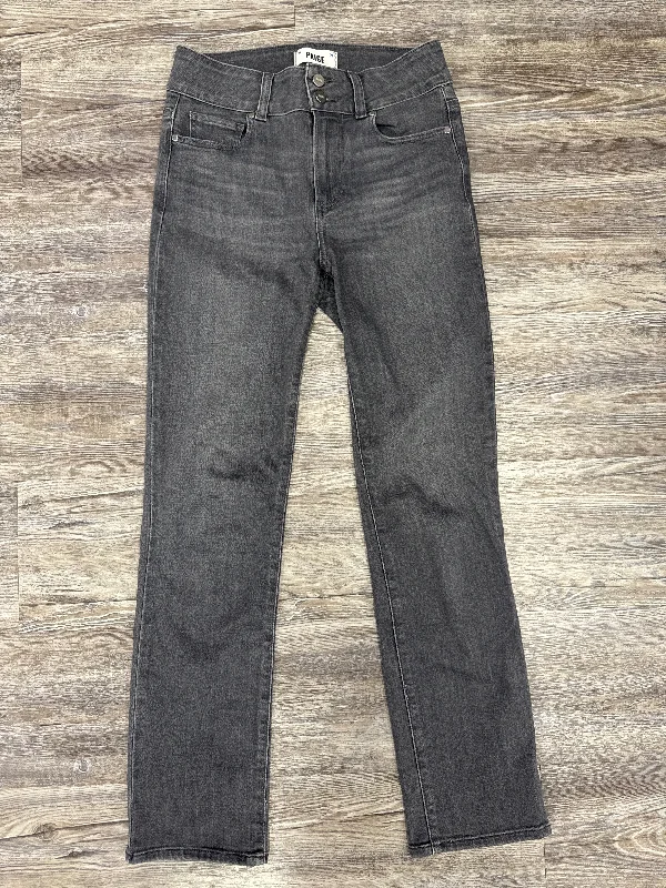 Jeans Straight By Paige In Black, Size: 2