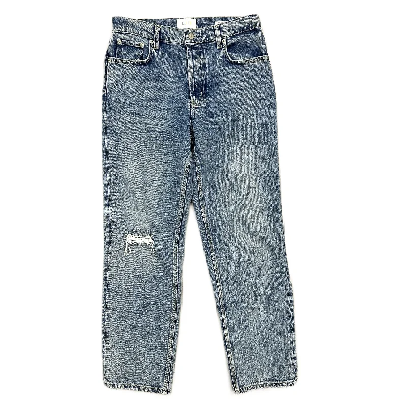 Jeans Straight By Rails In Blue Denim, Size: 4