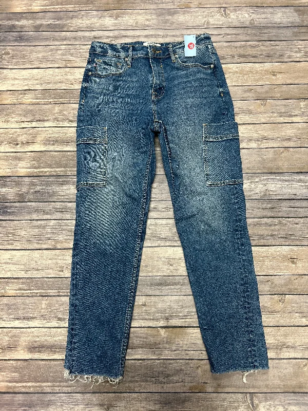 Jeans Straight By Vigoss In Blue Denim, Size: 4