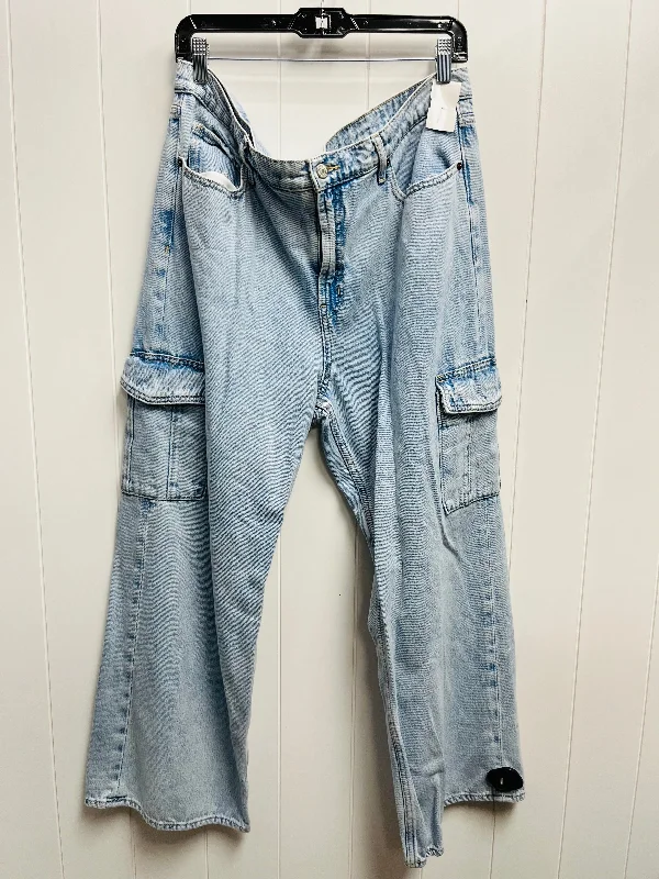 Jeans Wide Leg By Old Navy In Blue Denim, Size: 16