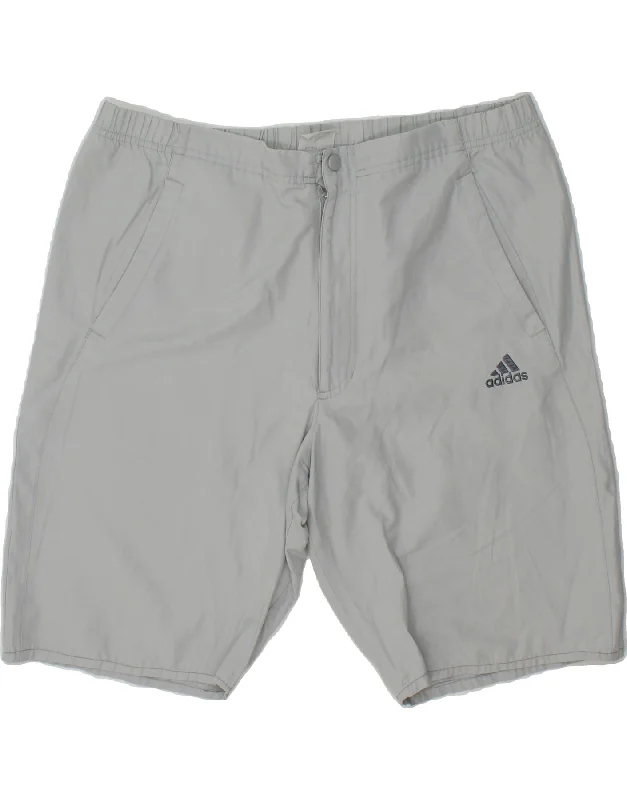 ADIDAS Mens Bermuda Shorts W36 Large Grey Cotton