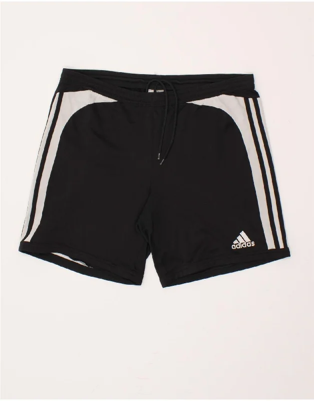 ADIDAS Mens Casual Shorts W34 Large Black Colourblock Polyester