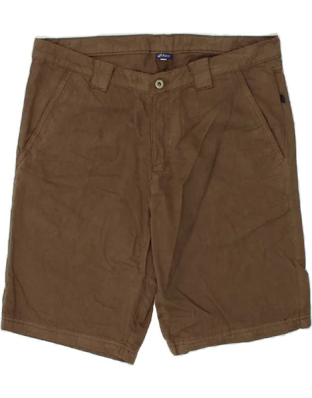 ASICS Mens Chino Shorts XL W38  Brown Cotton