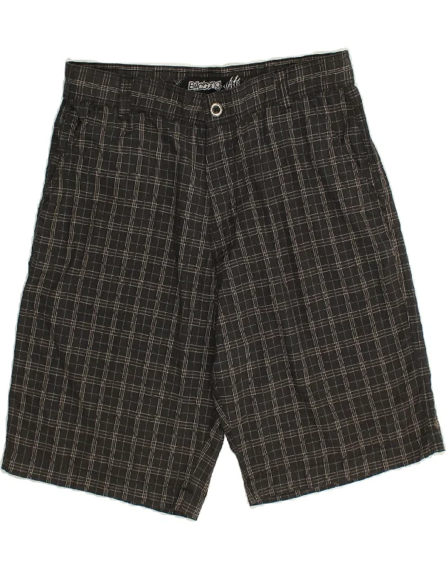 BILLABONG Mens Chino Shorts W36 Large Grey Check Polyester