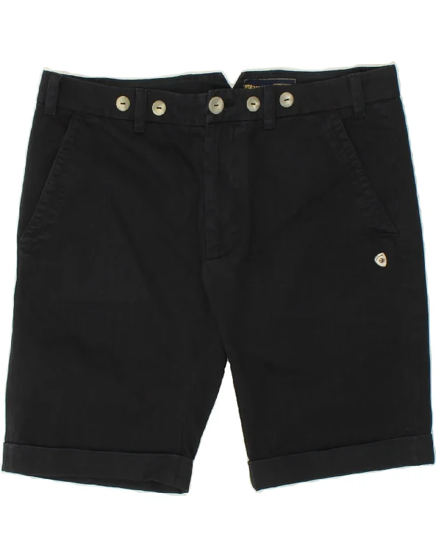 BLAUER Mens Chino Shorts W34 Large Navy Blue Cotton