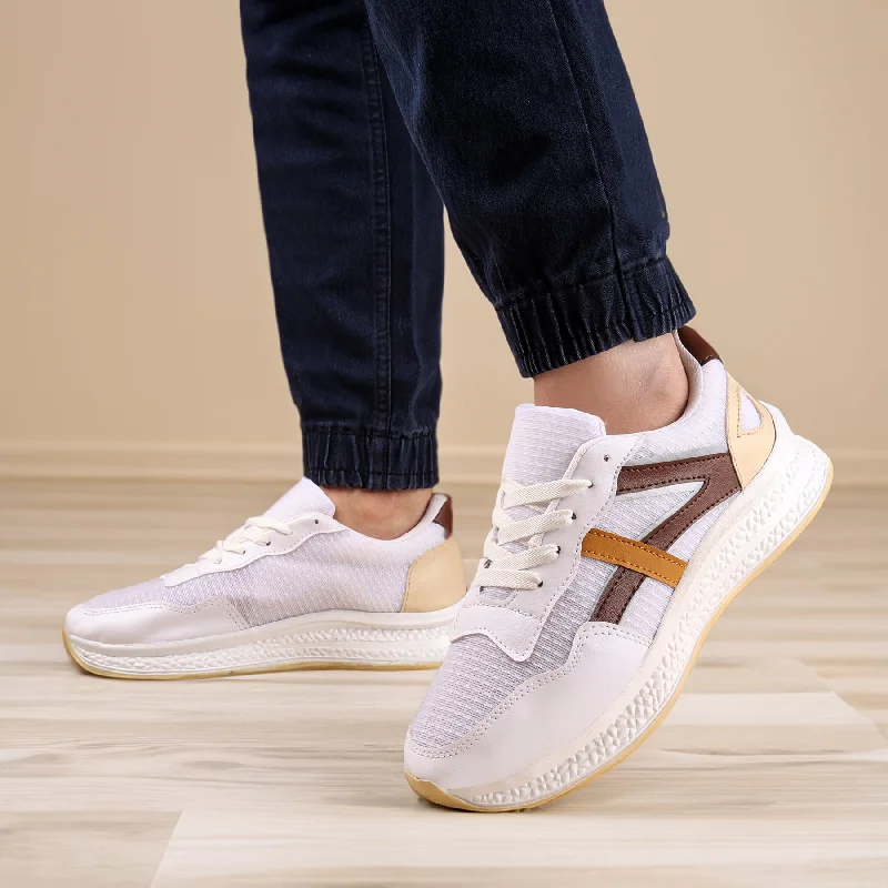 Men's Striped Colour Casual Sneakers