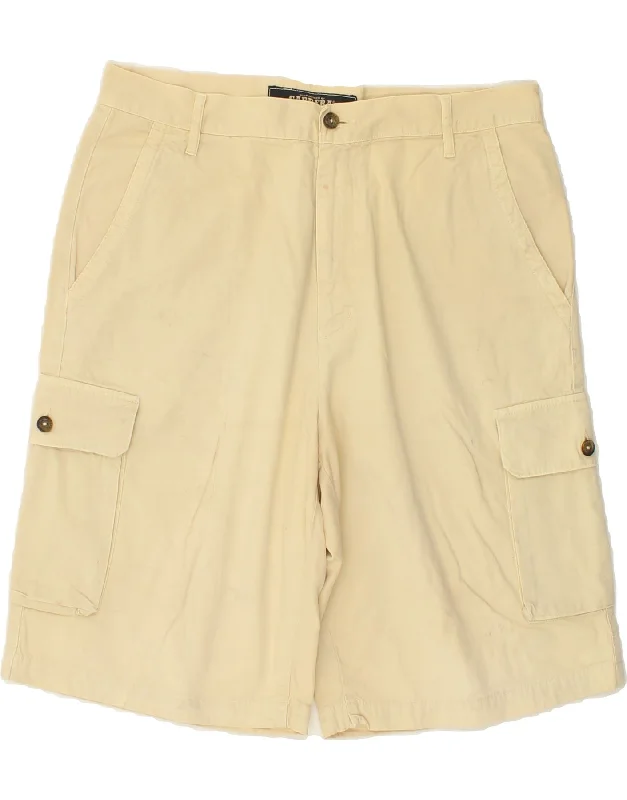 CARRERA Mens Cargo Shorts IT 50 Large W34 Beige Cotton