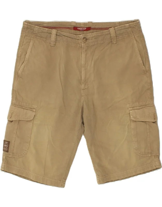 CARRERA Mens Cargo Shorts W36 Large Brown Cotton