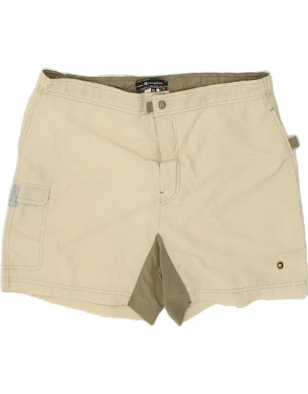 CHAMPION Mens Cargo Shorts  XL W38 Beige