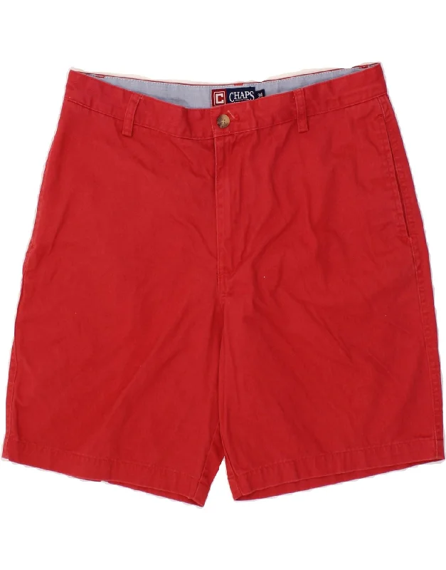 CHAPS Mens Chino Shorts W34 Large  Red Cotton