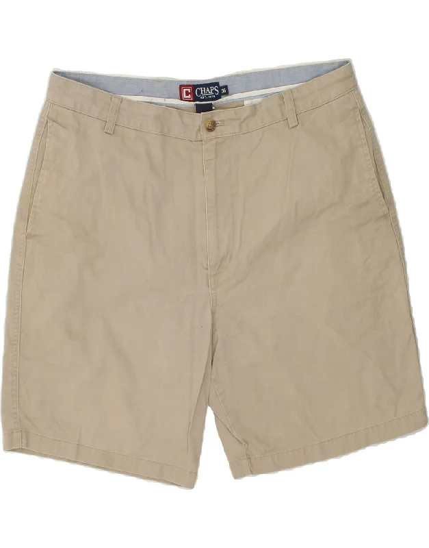 CHAPS Mens Chino Shorts W36 Large Beige Cotton