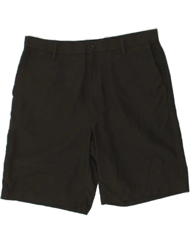 CHAPS Mens Chino Shorts W38 XL Black Polyester