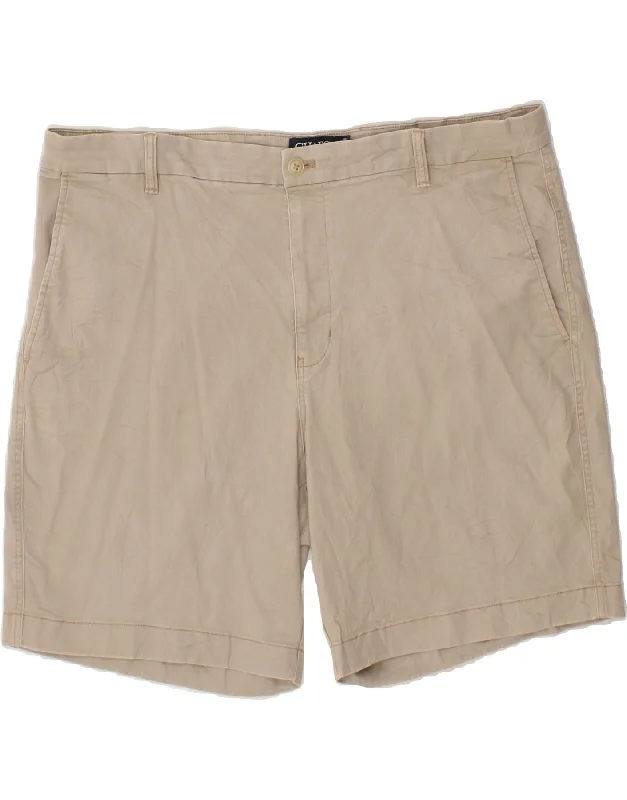 CHAPS Mens Chino Shorts W40 XL Beige Cotton