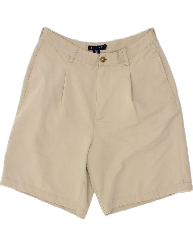 CHAPS Mens Pegged Chino Shorts W32 Medium Beige Rayon