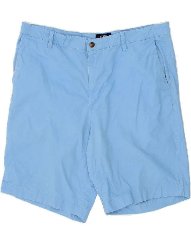 CHAPS Mens Stretch Chino Shorts W40 XL Blue Cotton