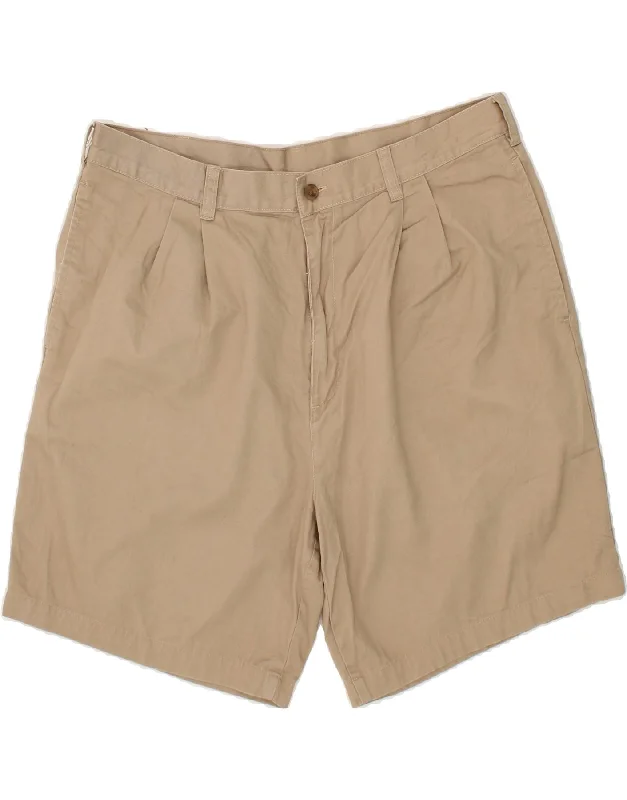 CHAPS RALPH LAUREN Mens Pegged Chino Shorts W36 Large  Beige Cotton