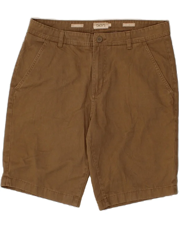 DACK'S Mens Chino Shorts IT 50 Large W36 Brown Cotton