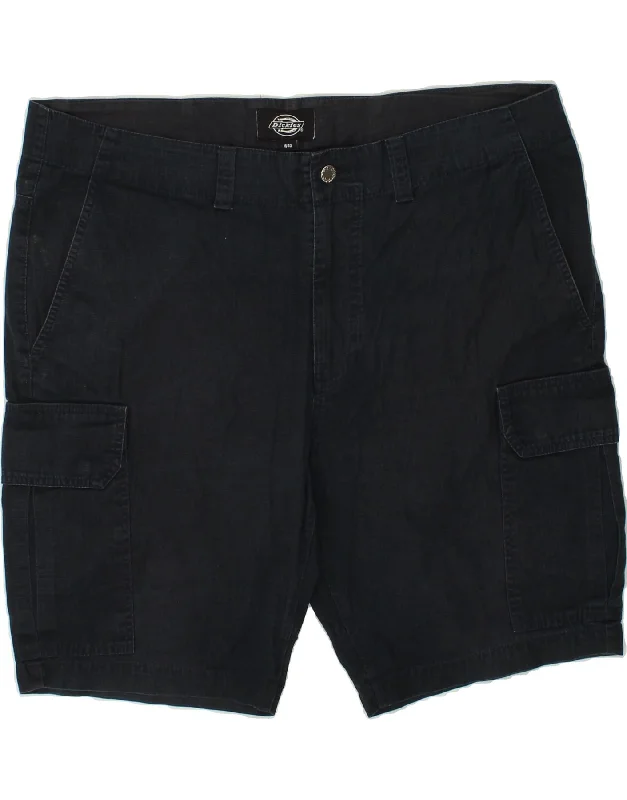 DICKIES Mens Cargo Shorts W40 XL Navy Blue Cotton