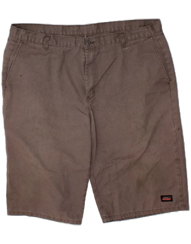 DICKIES Mens Chino Shorts W42 2XL Grey Cotton