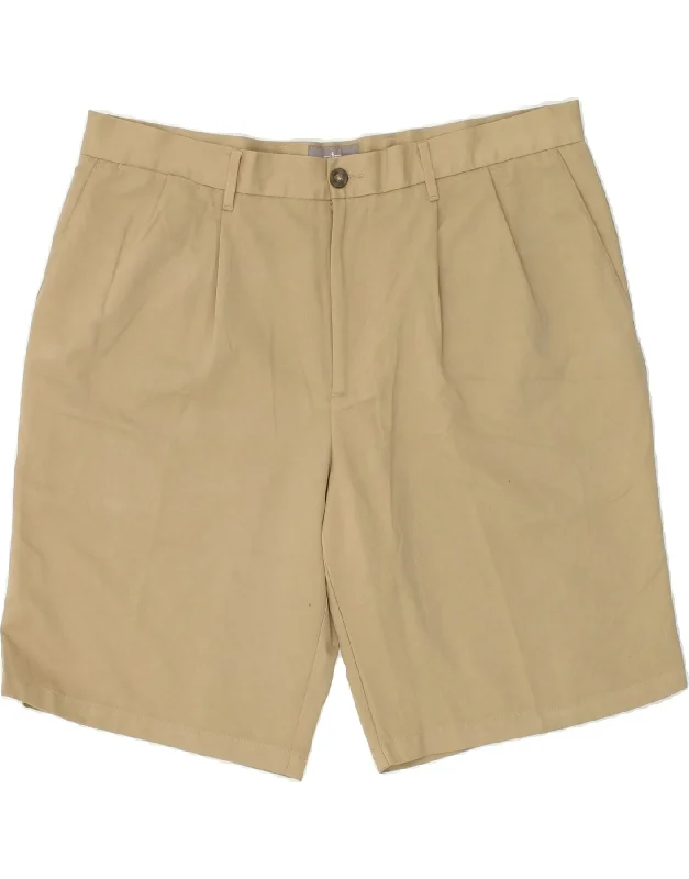 DOCKERS Mens Casual Shorts W38 XL Beige Polyester