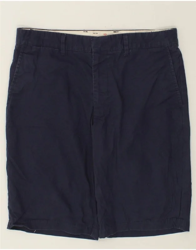 DOCKERS Mens Chino Shorts W30 Medium Navy Blue Cotton