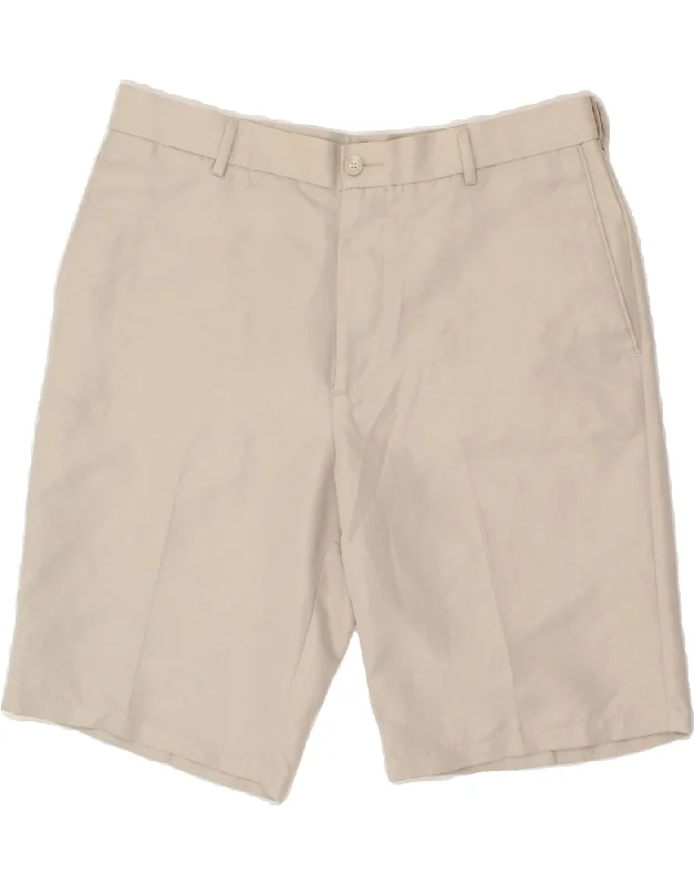 DOCKERS Mens Chino Shorts W34 Large Beige Polyester