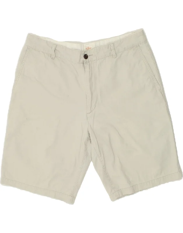 DOCKERS Mens Chino Shorts W34 Large Grey Cotton