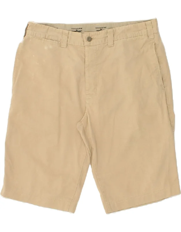 DOCKERS Mens Chino Shorts W36 Large  Beige