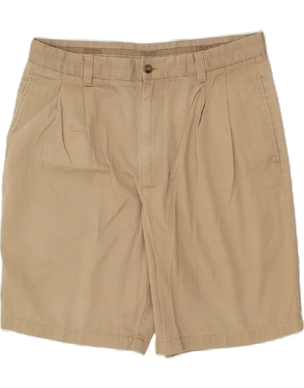 DOCKERS Mens Chino Shorts W38 XL Beige