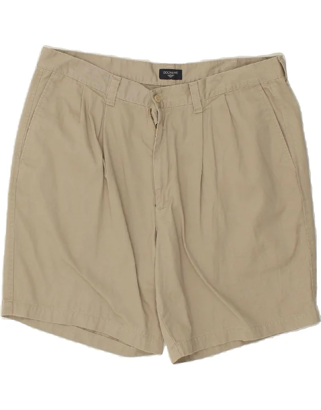 DOCKERS Mens Chino Shorts W40 XL Beige Cotton