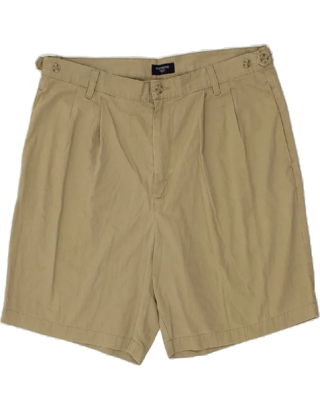 DOCKERS Mens Pegged Chino Shorts W38 XL Beige Cotton