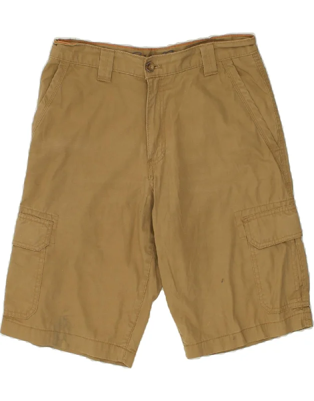 EDDIE BAUER Mens Cargo Shorts W30 Medium Brown Cotton