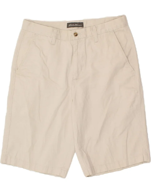 EDDIE BAUER Mens Chino Shorts W32 Medium Grey Cotton