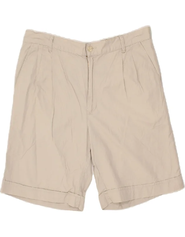 FILA Mens Pegged Chino Shorts IT 54 2XL W38  Beige Cotton