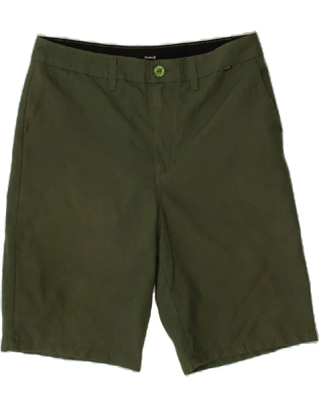 HURLEY Mens Chino Shorts W32 Medium Khaki Polyester