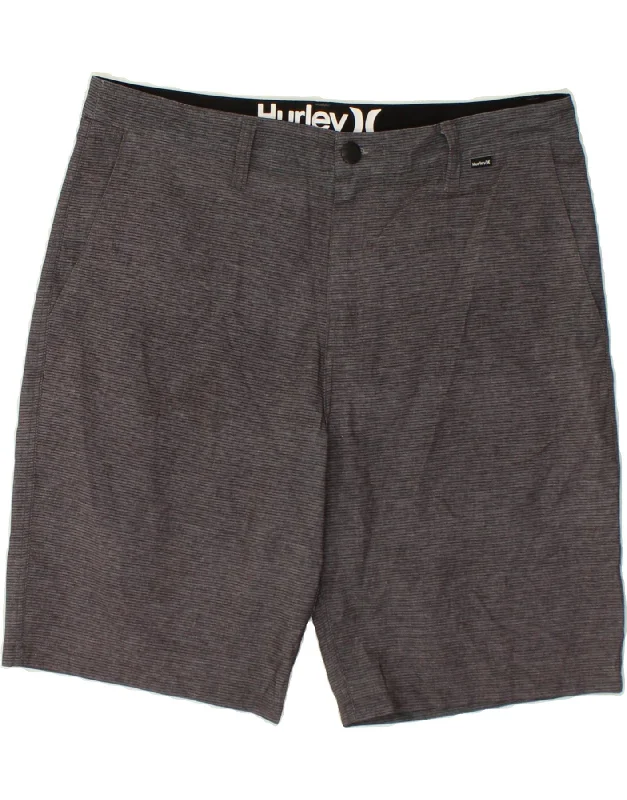 HURLEY Mens Chino Shorts W34 Large Grey Polyester